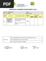 Individual Learning Monitoring Plan