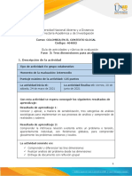 Guía de Actividades y Rúbrica de Evaluación - Unidad 2 - Fase 3 - Tres Dimensiones para Analizar