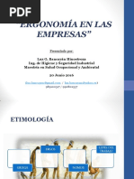 Ergonomía en Las Empresas