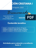 EDUCACIÓN CRISTIANA I Sesión 2 PDF