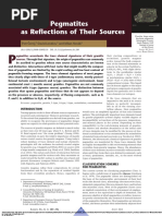 Granitic Pegmatites As Refl Ections of Their Sources: Petr Cerný, David London, and Milan Novák