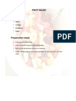 Fruit Salad Ingredients - Preparation Steps - : Banana Apples 3 Oranges Strawberries Grapes