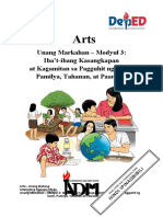 Arts1 - q1 - Mod3 - Ibat Ibang Kasangkapan at Kagamitan Sa Pagguhit NG Sarili Pamilya Tahanan at Paaralan - Version2