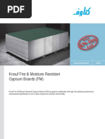 Knauf Fire & Moisture Resistant Gypsum Boards (FM)