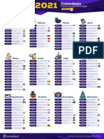 México - Calendario Community Manager 2021