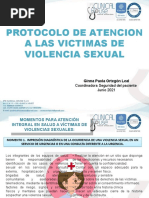 Protocolo de Atencion A Las Victimas de Violencia Sexual