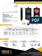 1.024 - SEMAFORO VEHICULAR LEDS 1C2L-2x300 ROJO VERDE 24 VOLTIOS