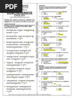 Cseaug18 - Comprehensive - Englis - Answer Key