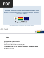 Revisión de Normativa Técnica de Agua Potable y Saneamiento Básico