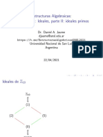 Estructuras Algebraicas 2021 Anillos 1 2 5 Ideales Parte II Ideales