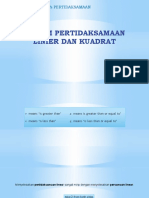 Materi Powerpoint Sistem Pertidaksamaan Linear Dan Kuadrat