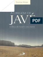 A ORIGEM DE JAVÉ (Thomas Romer)