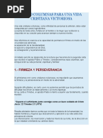 Cinco Fundamentos para Una Vida Cristiana Victoriosa