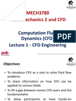 MECH3780 Fluid Mechanics 2 and CFD