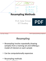 Resampling Methods: Prof. Asim Tewari IIT Bombay