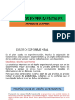 Diseños Experimentales: Analisis de Varianza