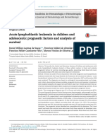 Acute Lymphoblastic Leukemia in Children and Adolescents: Prognostic Factors and Analysis of Survival