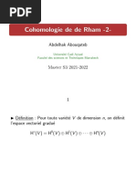 Cours 2 Coho de Rham