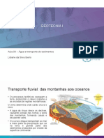 Aula 8 - Água e Transporte de Sedimentos