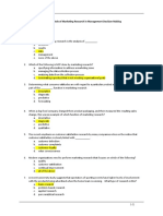 Bfile: Ch01, Chapter 1: The Role of Marketing Research in Management Decision Making