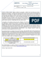 RELATÓRIO DE APRENDIZAGEM - ENSINO RELIGIOSO - Semana 4 9 Ano