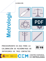 DI-022 Micrómetros de Interiores de Tres Contactos