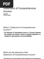 Statement of Comprehensive Income Updated