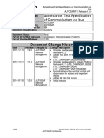 Document Title: Acceptance Test Specification of Communication Via Bus