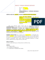 Escrito de Apersonamiento y Designo Abogado Defensor