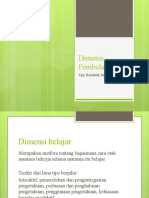 Dimensi Pembelajaran