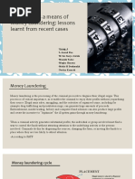 Tunnelling As A Means of Money Laundering: Lessons Learnt From Recent Cases