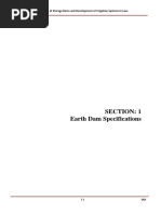 Sec-1 Earth Dam Specifications