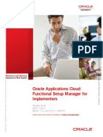 Oracle Applications Cloud: Functional Setup Manager For Implementers