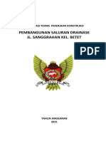 01 Spesifikasi Rehabilitasi Saluran Drainase Dan Trotoar Jl. Sanggrahan Kel. Betet