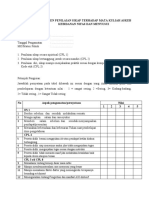 Instrumen Penilaian Sikap Terhadap Mata Kuliah Askeb Kebidanan Nifas Dan Menyusui