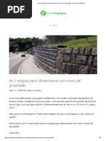 As 5 Etapas para Dimensionar Um Muro de Gravidade - Guia Da Engenharia