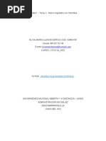 Unidad 1 - Tarea 2 - Marco Legislativo en Colombia