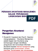 Peranan Akuntansi Manajemen Dan Lingkungan Bisnis