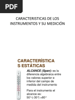 Caracteristicas de Los Instrumentos y Su Medición