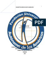Conceptos Básicos de Planeación