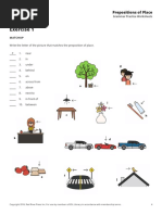 Prepositions of Place 456 Beginner - Grammar Practice Worksheets - ESL Library