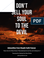 Do Not Sell Your Soul To The Devil