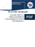 Plan de Capacitación de Fortalecimiento de Capacidades Investigativas