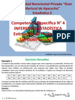 Competencia Especifica #4 - Inferencia Estadística - Estimación de Parámetros - Ejercicios Resueltos