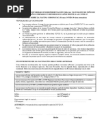 Consentimiento Informado Por Representación para La Vacunación de Niños Entre 5 Años Cumplidos y Menores de 6 Años Frente A La Covid