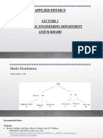 Applied Physics: Electronic Engineering Department Anjum Khairi