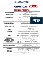 Resumen de Formulas para Topografia