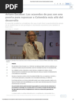 Arturo Escobar - Es Posible Repensar A Colombia Más Allá Del Desarrollo