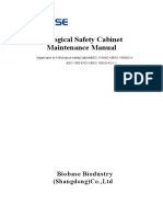 Biological Safety Cabinet Maintenance Manual 