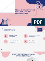 Kelompok 13 - Pengambilan Atas Investasi Modal Dan Analisis Profitabilitas